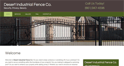 Desktop Screenshot of desertindustrialfence.com